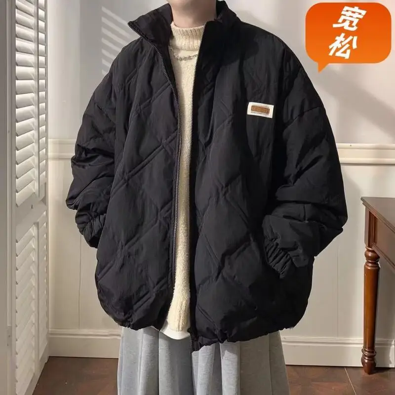 Women's Coat winter autumn Jacket Outerwear Warm Fleece Diamond Quilted Loose Plus Size Stand Collar Thick Student Cotton Coat
Women's Coat winter autumn Jacket Outerwear Warm Fleece Diamond Quilted Loose Plus Size Stand Collar Thick Student Cotton Coat