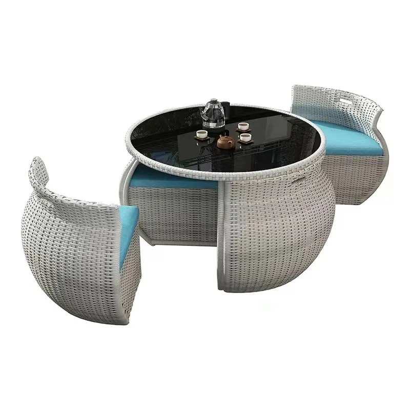 Outdoor small table and chairs, garden courtyard leisure, rattan small round table, coffee table three-piece set, simple Interne
Outdoor small table and chairs, garden courtyard leisure, rattan small round table, coffee table three-piece set, simple Interne