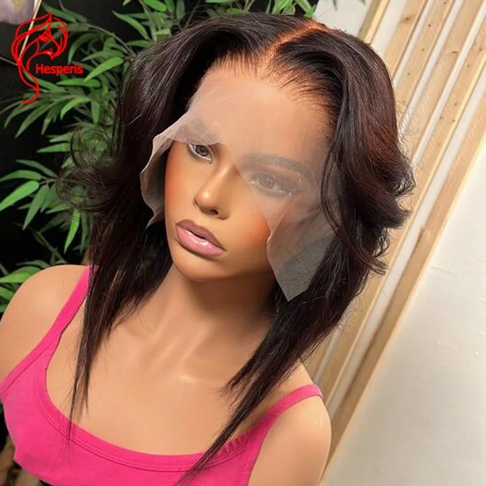 Hesperis Short Wigs Bleached Knots 13x6 Lace Front Human Hair Wig With Side Bang Natural Color Deep Part Lace Frontal Wigs
Hesperis Short Wigs Bleached Knots 13x6 Lace Front Human Hair Wig With Side Bang Natural Color Deep Part Lace Frontal Wigs
