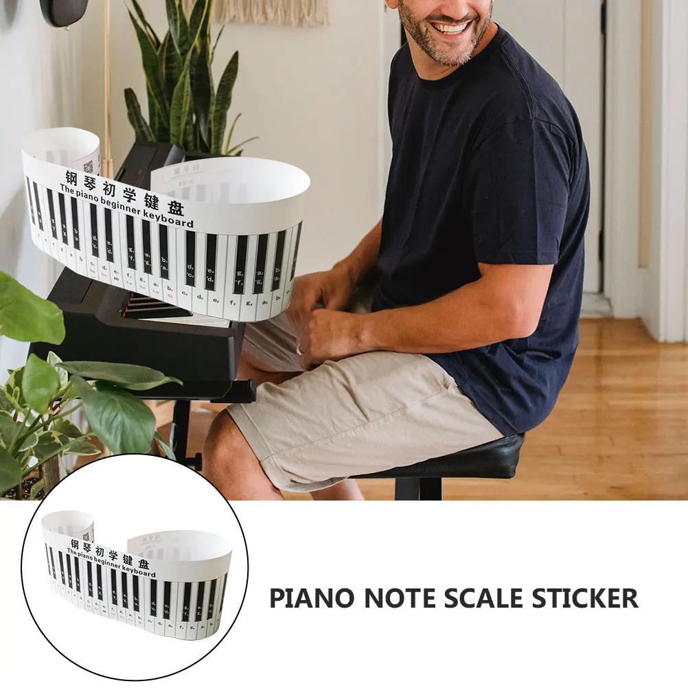 Piano Keyboard Sticker PVC Waterproof Practice Musical Recognition Beginner Anti Sweat Wear Resistant Labels Decals Piano Key
Piano Keyboard Sticker PVC Waterproof Practice Musical Recognition Beginner Anti Sweat Wear Resistant Labels Decals Piano Key