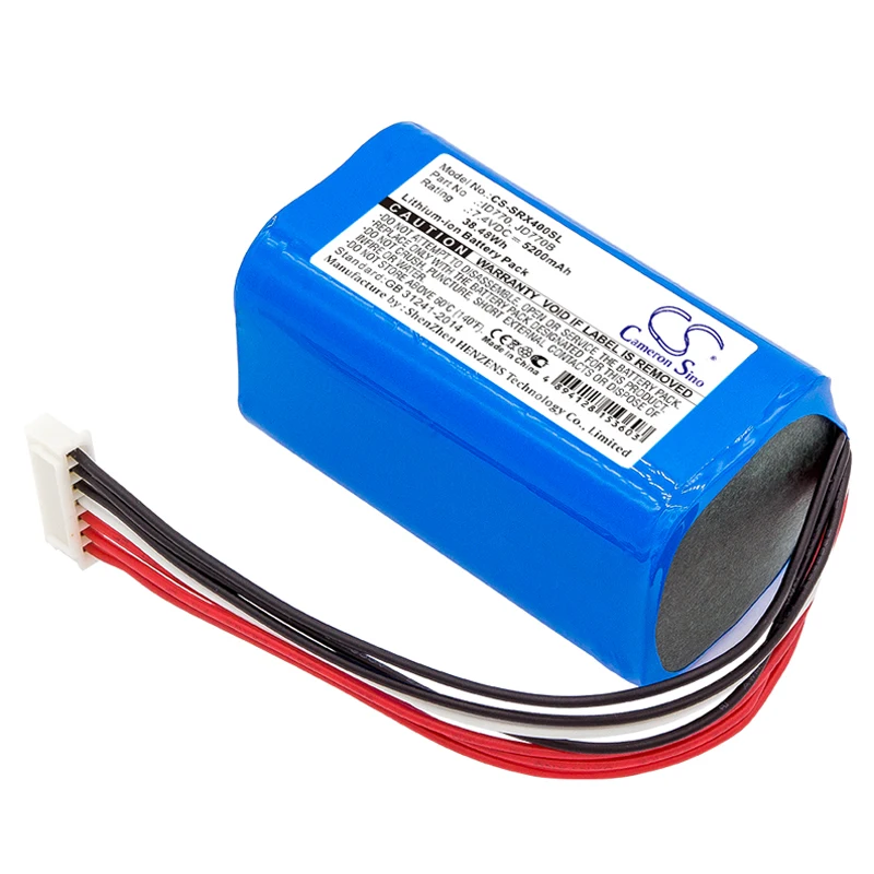 Cameron Sino 5200mAh Battery ID770, JD770B for Sony SRS-XB40, SRS-XB41, SRSXB40, SRSXB41
Cameron Sino 5200mAh Battery ID770, JD770B for Sony SRS-XB40, SRS-XB41, SRSXB40, SRSXB41