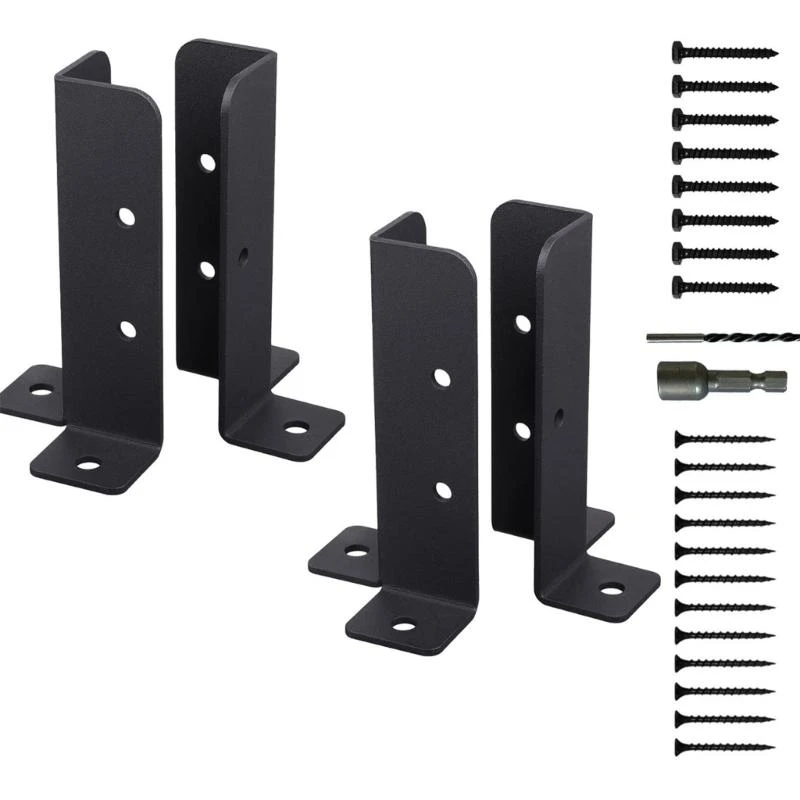 Sturdy Metal Deck Post Anchors Base Brackets with Adjustable Height for Outdoor Deck Installation and Maintenance 87HA
Sturdy Metal Deck Post Anchors Base Brackets with Adjustable Height for Outdoor Deck Installation and Maintenance 87HA