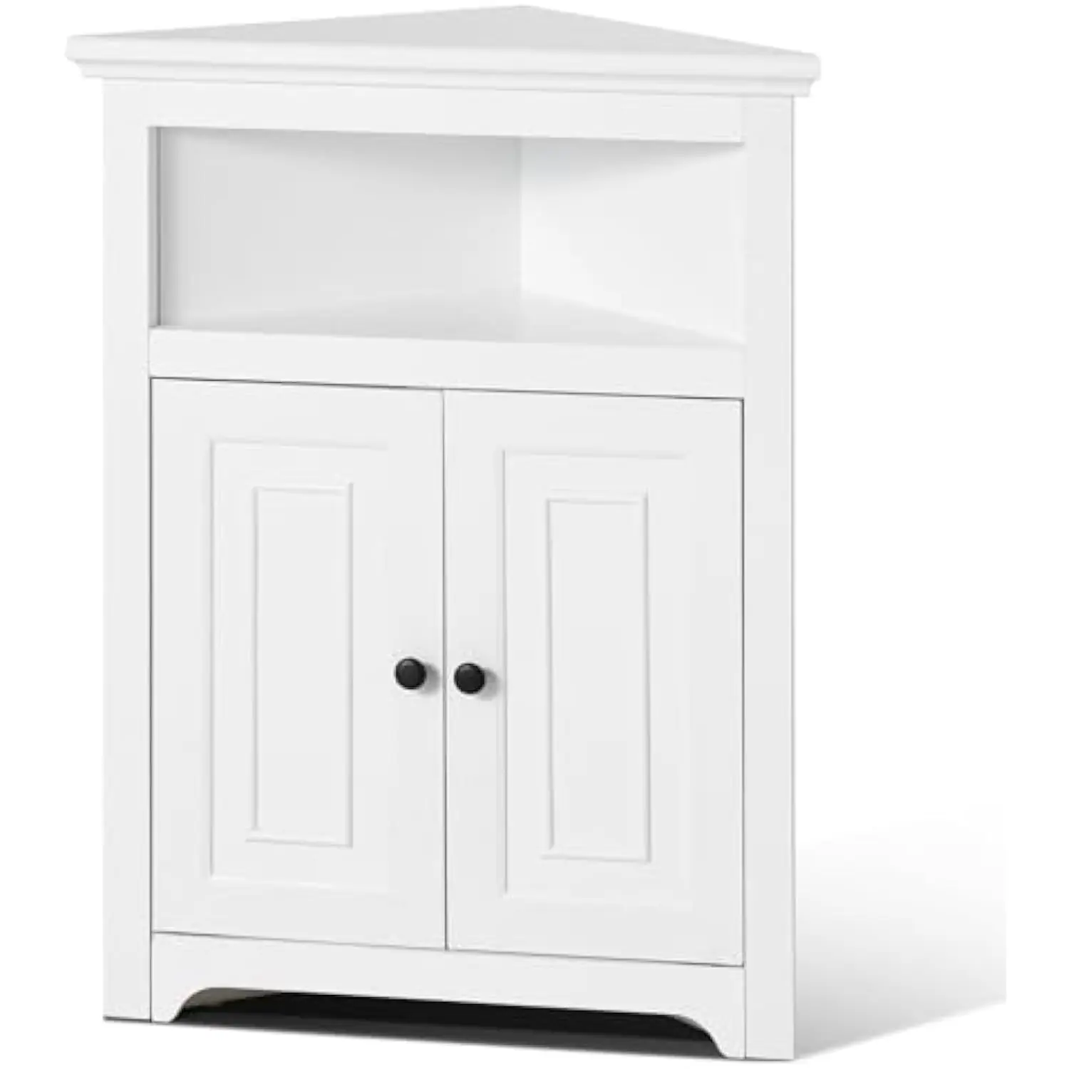 32 Corner Storage Cabinet,3 Tiers Small Storage Cabinet with 2 Wooden Doors & Adjustable Shelves, Freestanding Corner Kitchen
32 Corner Storage Cabinet,3 Tiers Small Storage Cabinet with 2 Wooden Doors & Adjustable Shelves, Freestanding Corner Kitchen