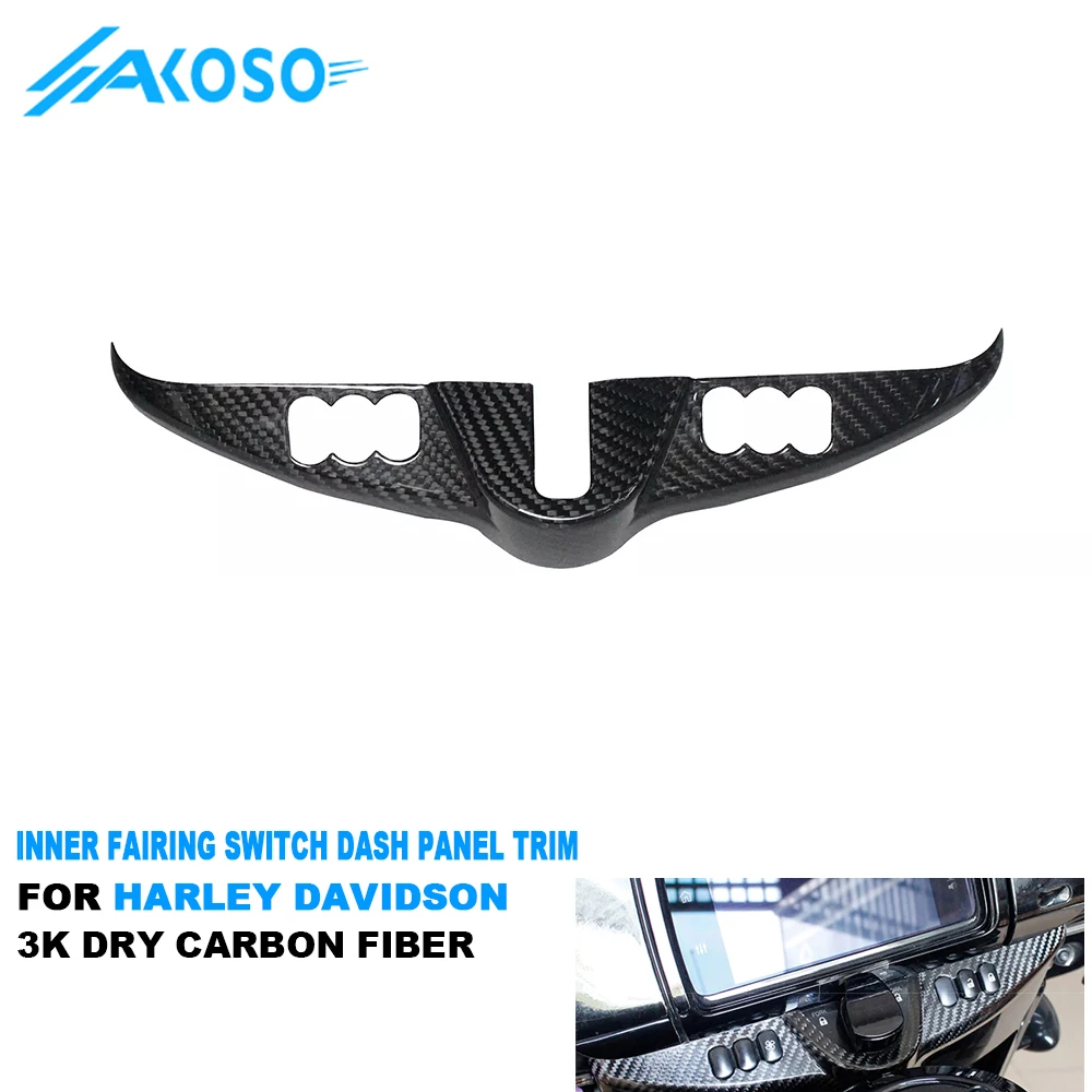 AKOSO 3K Dry Carbon Fiber Motorcycle Inner Fairing Switch Dash Panel Trim For Harley Davidson Touring Street Glide FLHX FLHTK
AKOSO 3K Dry Carbon Fiber Motorcycle Inner Fairing Switch Dash Panel Trim For Harley Davidson Touring Street Glide FLHX FLHTK