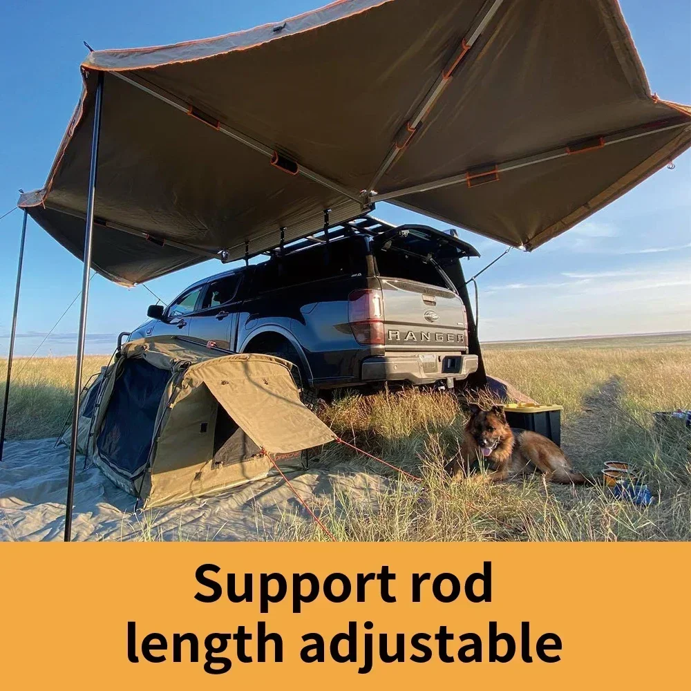 Custom 280G+Coating Canvas 270 Plus Version With LED Lights Rainproof Standings D Shape Hole Car Side Free Standing Awning
Custom 280G+Coating Canvas 270 Plus Version With LED Lights Rainproof Standings D Shape Hole Car Side Free Standing Awning