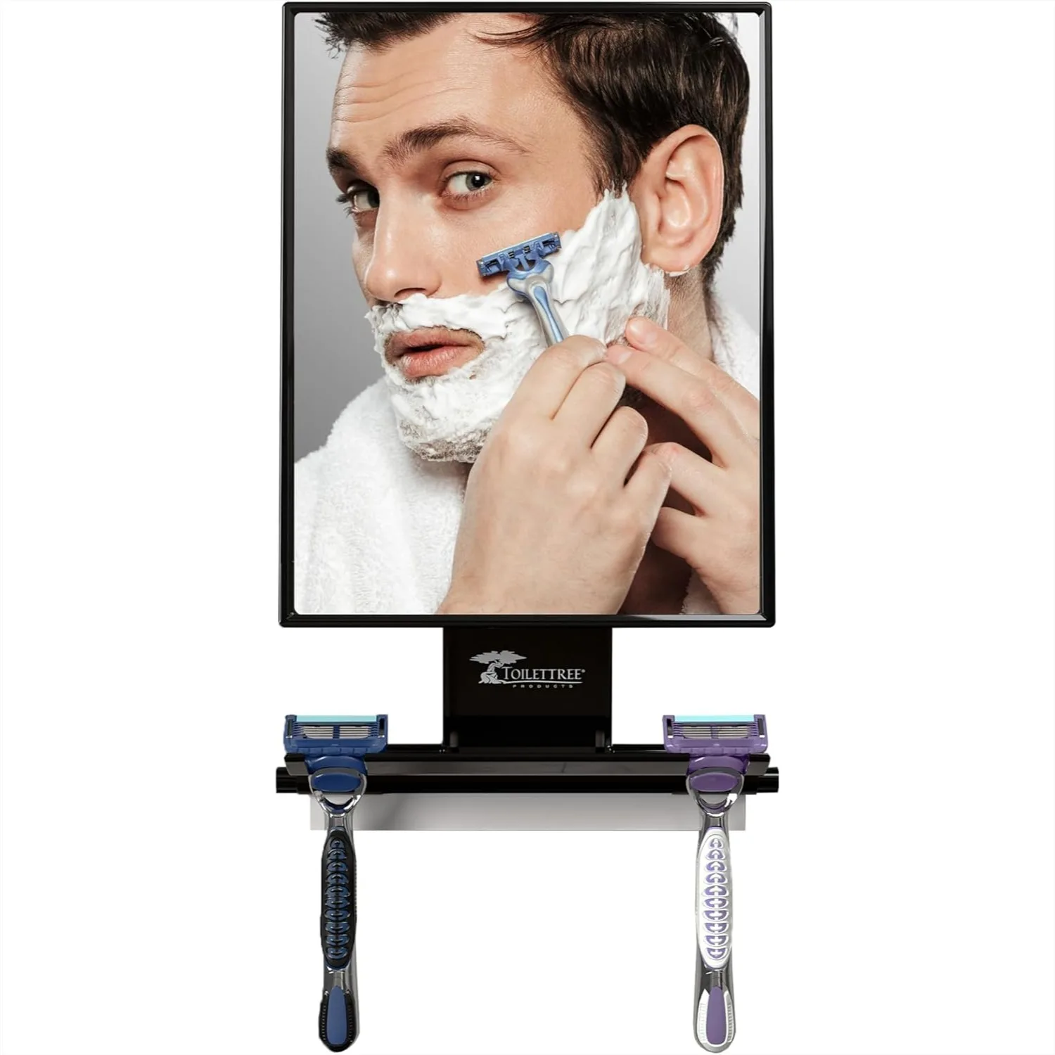 Fogless Shower Mirror with Squeegee - Anti-Fog Shaving Mirror Adjustable Rust-Proof for Bathroom
Fogless Shower Mirror with Squeegee - Anti-Fog Shaving Mirror Adjustable Rust-Proof for Bathroom