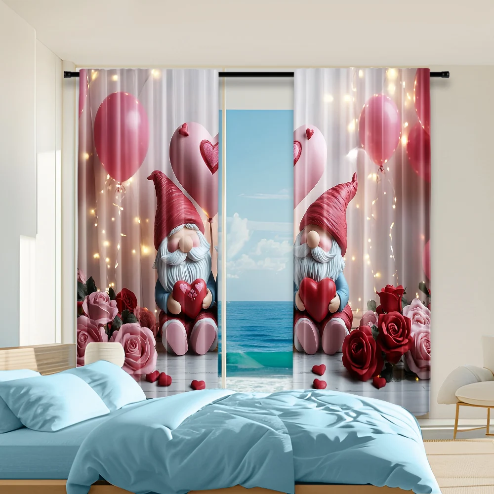 2 pcs, versatile polyester transparent curtains for home decoration Valentine's Day4 for use in bedrooms and living rooms
2 pcs, versatile polyester transparent curtains for home decoration Valentine's Day4 for use in bedrooms and living rooms