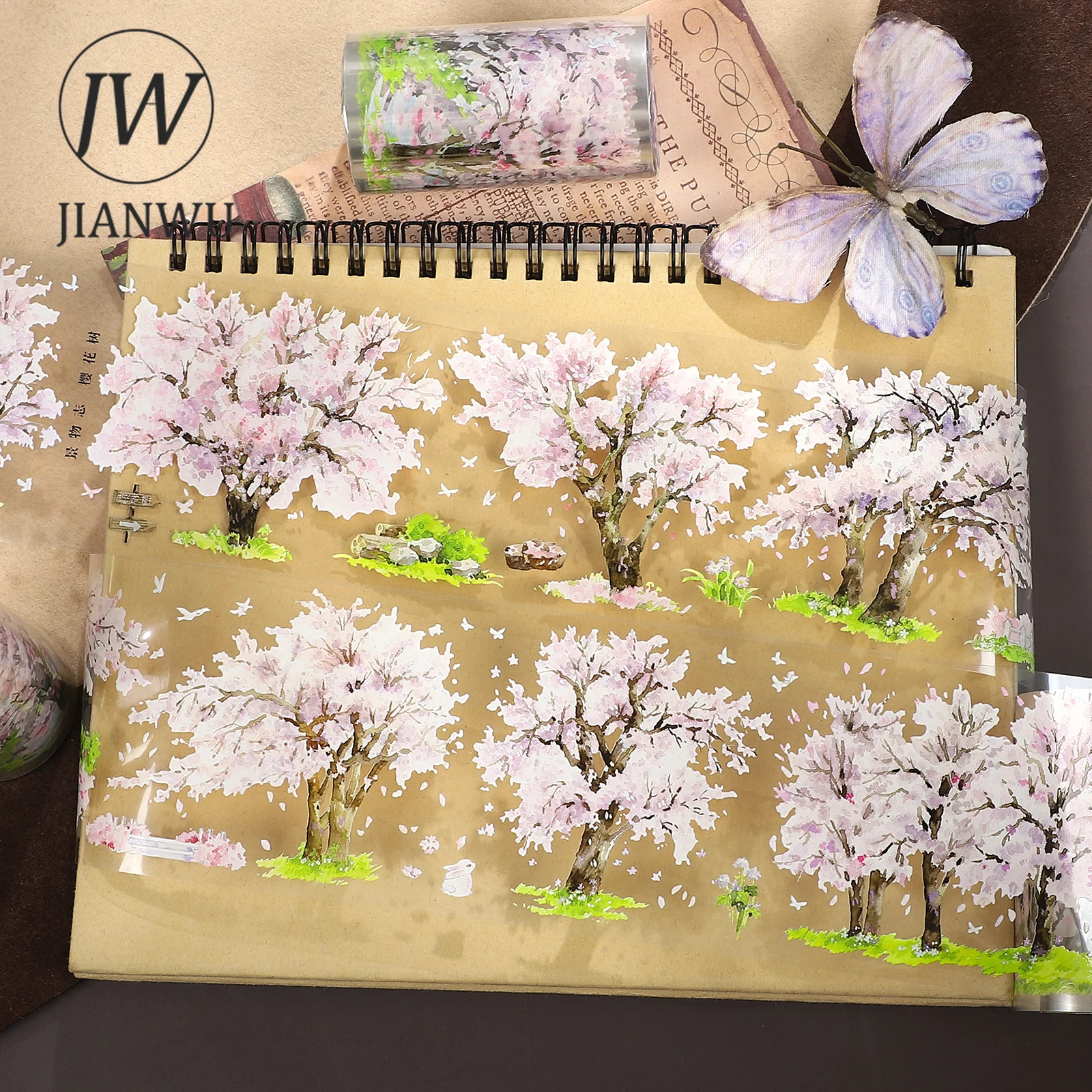 JIANWU 70mm*5m Vintage Cherry Blossom Tree Flower Landscape Material Collage Scrapbook PET Tape Creative DIY Journal Stationery
JIANWU 70mm*5m Vintage Cherry Blossom Tree Flower Landscape Material Collage Scrapbook PET Tape Creative DIY Journal Stationery