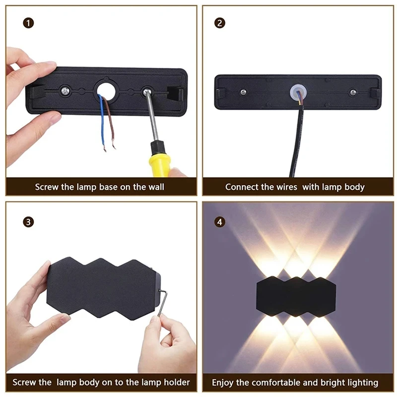 LED Wall Lamp Outdoor Waterproof IP65 Garden Lights 8W Aluminum Interior Wall Light 86V-265V Bedroom Living Room Indoor Lighting
LED Wall Lamp Outdoor Waterproof IP65 Garden Lights 8W Aluminum Interior Wall Light 86V-265V Bedroom Living Room Indoor Lighting