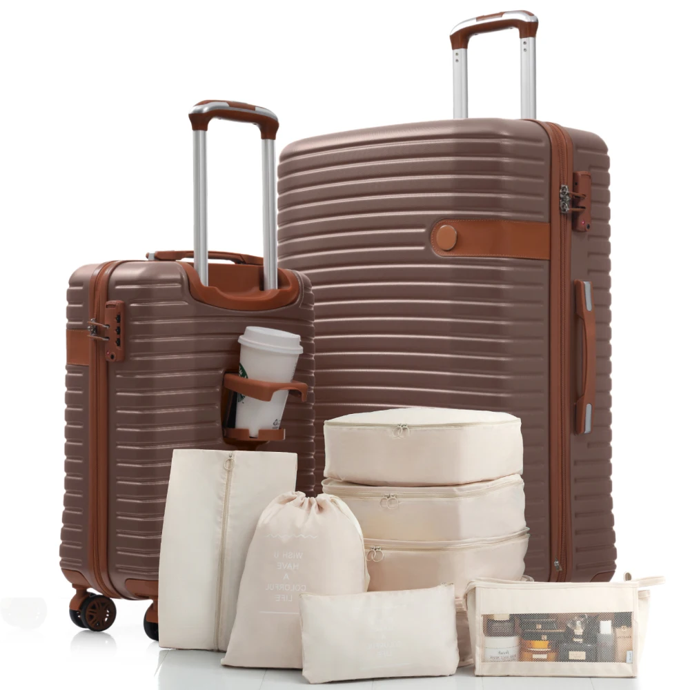 Hardshell Luggage Set with TSA Lock 360° Spinner Wheels Lightweight Durable Travel Suitcases for Women/Men Carry-On & Check-In
Hardshell Luggage Set with TSA Lock 360° Spinner Wheels Lightweight Durable Travel Suitcases for Women/Men Carry-On & Check-In