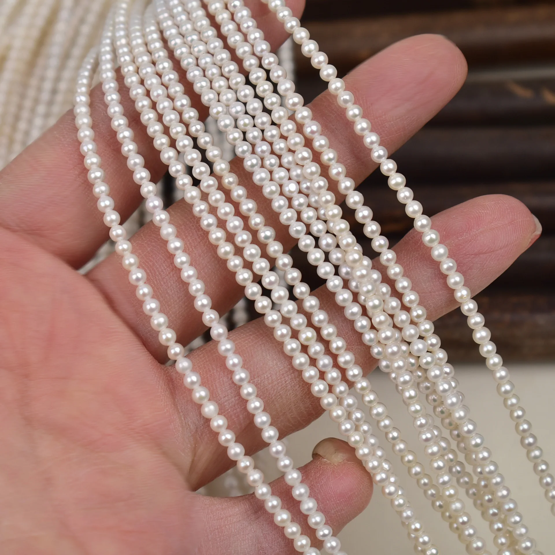 3-4mm White Round Loose Beads Freshwater Pearl for Making Jewelry DIY Necklace Earrings Bracelet Accessories Women Gifts
3-4mm White Round Loose Beads Freshwater Pearl for Making Jewelry DIY Necklace Earrings Bracelet Accessories Women Gifts
