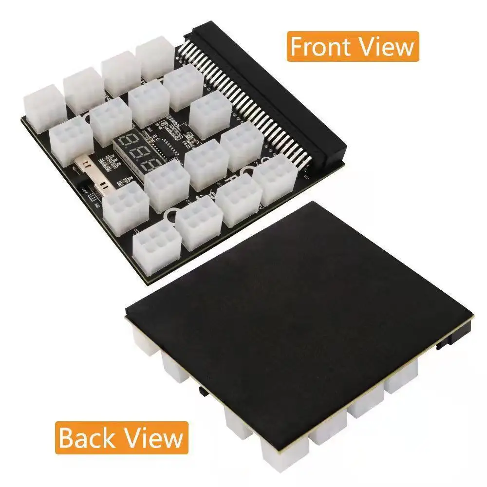 Breakout Board 17 / 12 Port 6Pin Connector LED Display 12V Power Module for HP 1200W 750W PSU for GPU Graphics Card
Breakout Board 17 / 12 Port 6Pin Connector LED Display 12V Power Module for HP 1200W 750W PSU for GPU Graphics Card