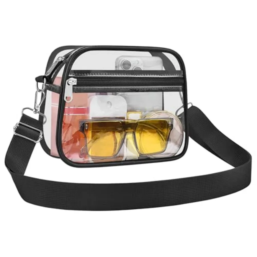 Clear Bag for Stadium Events Clear Sports Fan Handbags Purses with Adjustbale Strap for Concerts Festivals Game Day
Clear Bag for Stadium Events Clear Sports Fan Handbags Purses with Adjustbale Strap for Concerts Festivals Game Day