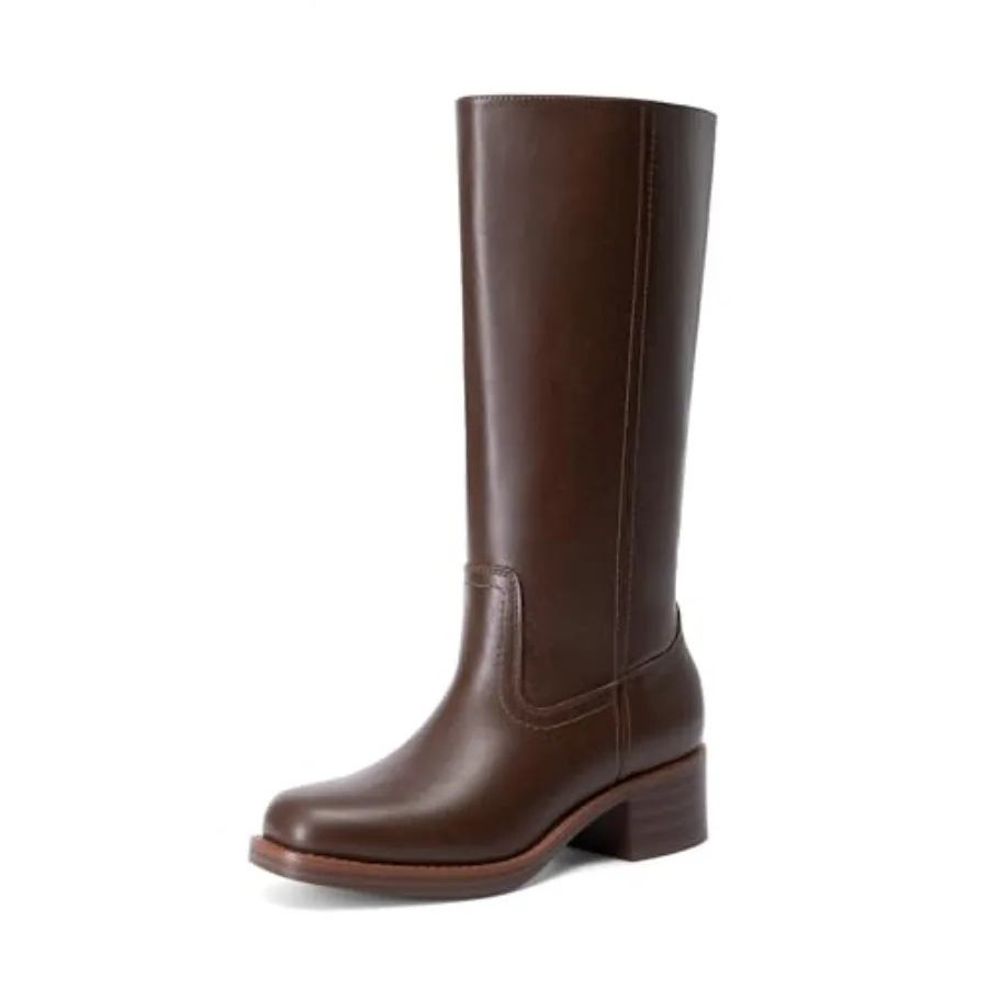 DREAM PAIRS Women's Mid Calf Riding Boots Square Toe Retro Banana Boots Chunky Block Heel Pull-On Fashion Boots
DREAM PAIRS Women's Mid Calf Riding Boots Square Toe Retro Banana Boots Chunky Block Heel Pull-On Fashion Boots