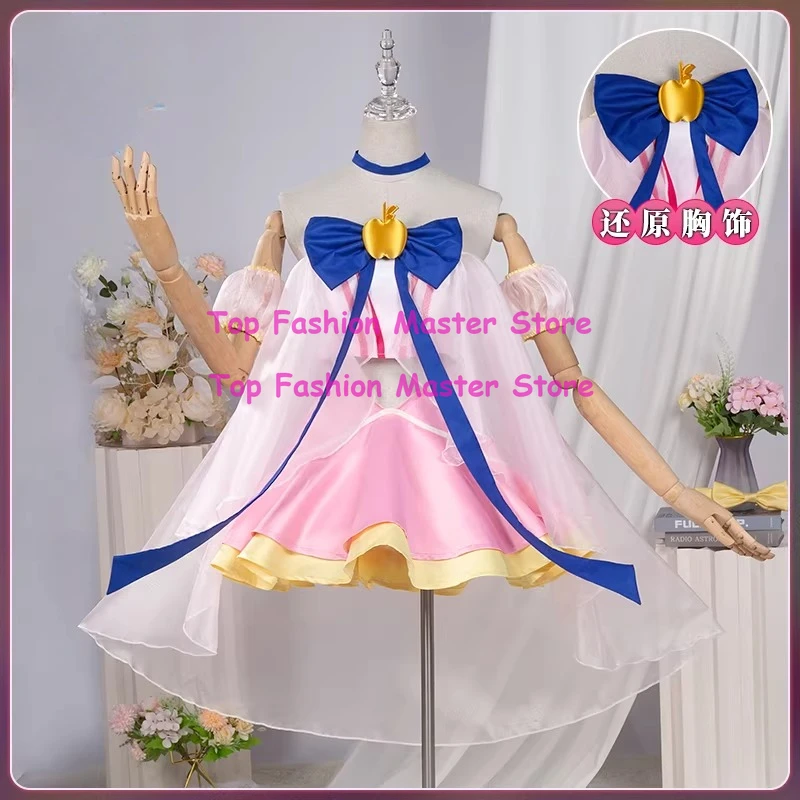 Костюм для косплея Lilpri Ringo Yukimori Idol Transform Snow White, розовый сценический наряд, платье для вечеринки на Хэллоуин
Костюм для косплея Lilpri Ringo Yukimori Idol Transform Snow White, розовый сценический наряд, платье для вечеринки на Хэллоуин