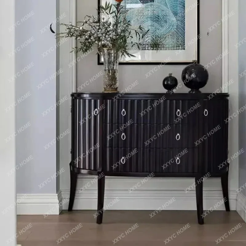 L Solid Wood Foyer, Porch Cabinet, Black Paint Decoration, Modern Bedroom Storage
L Solid Wood Foyer, Porch Cabinet, Black Paint Decoration, Modern Bedroom Storage