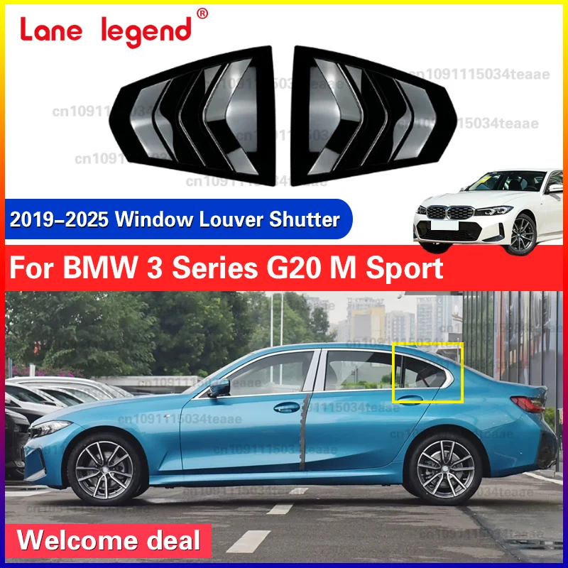 Car Side Window Louver Shutter Cover Spoiler For BMW G20 3 Series 320i 325i 2019-2025 Window Side Vent Louver Sticker
Car Side Window Louver Shutter Cover Spoiler For BMW G20 3 Series 320i 325i 2019-2025 Window Side Vent Louver Sticker