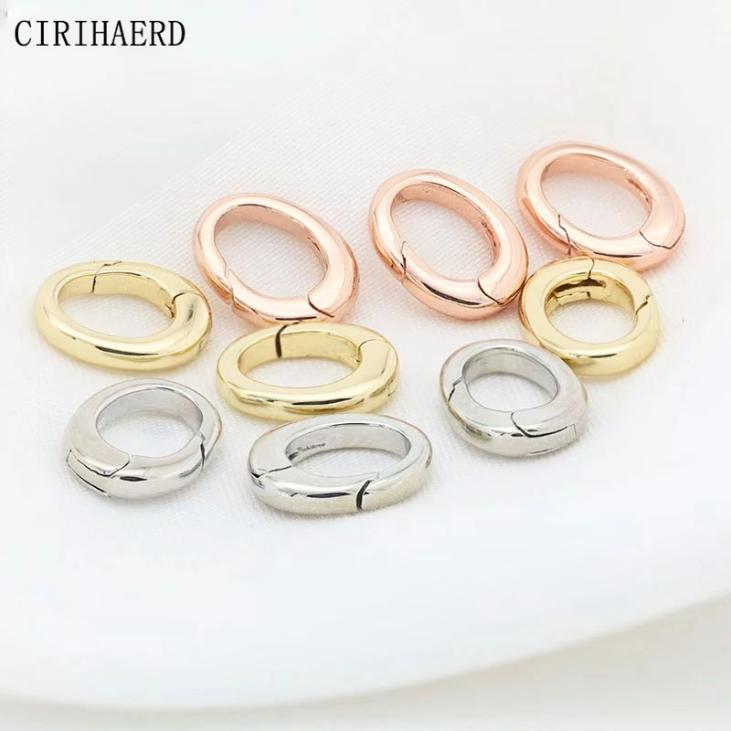 2PCS Jewelry Connection Buckle 14K Gold Plated Brass Oval Clasps For Necklace Bracelet End Clasp DIY Jewelry Making Supplies
2PCS Jewelry Connection Buckle 14K Gold Plated Brass Oval Clasps For Necklace Bracelet End Clasp DIY Jewelry Making Supplies