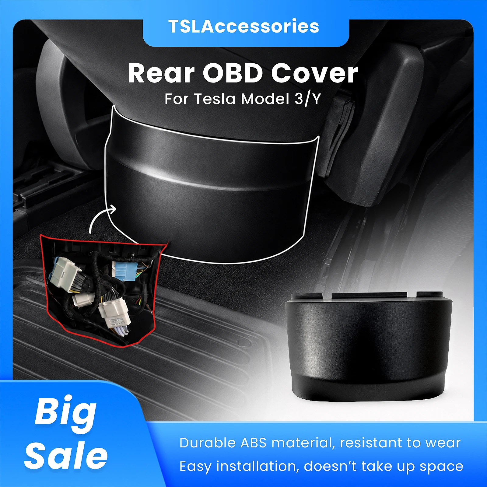Upgraded Enlarged Rear OBD Cover for Tesla Model 3 /Y Interior Accessories Hidden Cable Wire Organizer Management Box ABS Shell
Upgraded Enlarged Rear OBD Cover for Tesla Model 3 /Y Interior Accessories Hidden Cable Wire Organizer Management Box ABS Shell
