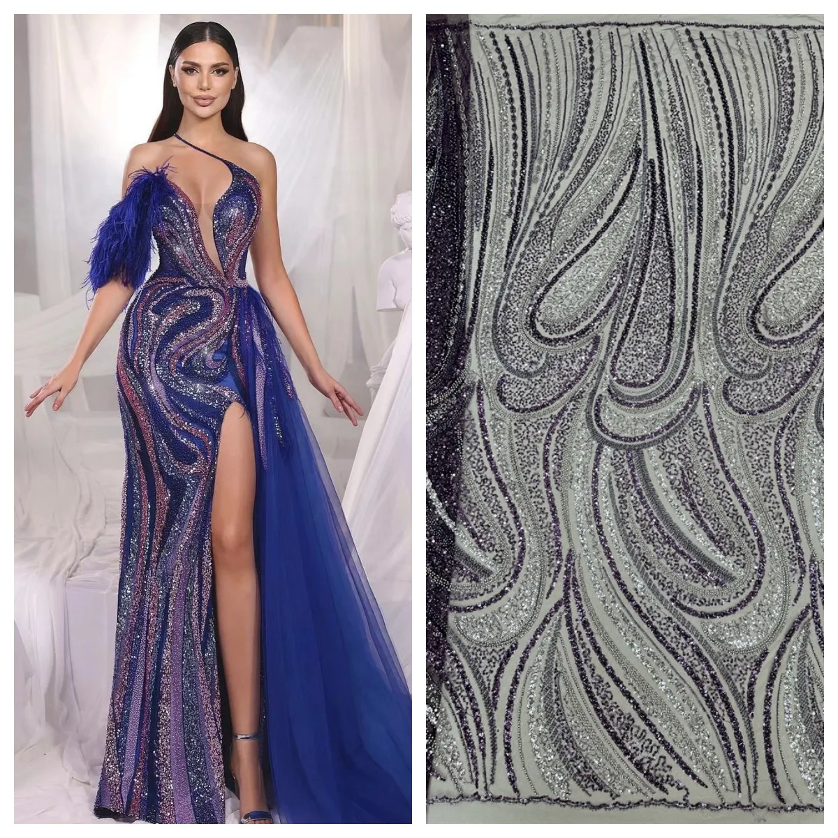 Hot Sale African Groom Heavy Lace Fabric 2024 Beaded Lace Nigeria Material French Mesh Sequins Lace Fabric For Wedding
Hot Sale African Groom Heavy Lace Fabric 2024 Beaded Lace Nigeria Material French Mesh Sequins Lace Fabric For Wedding