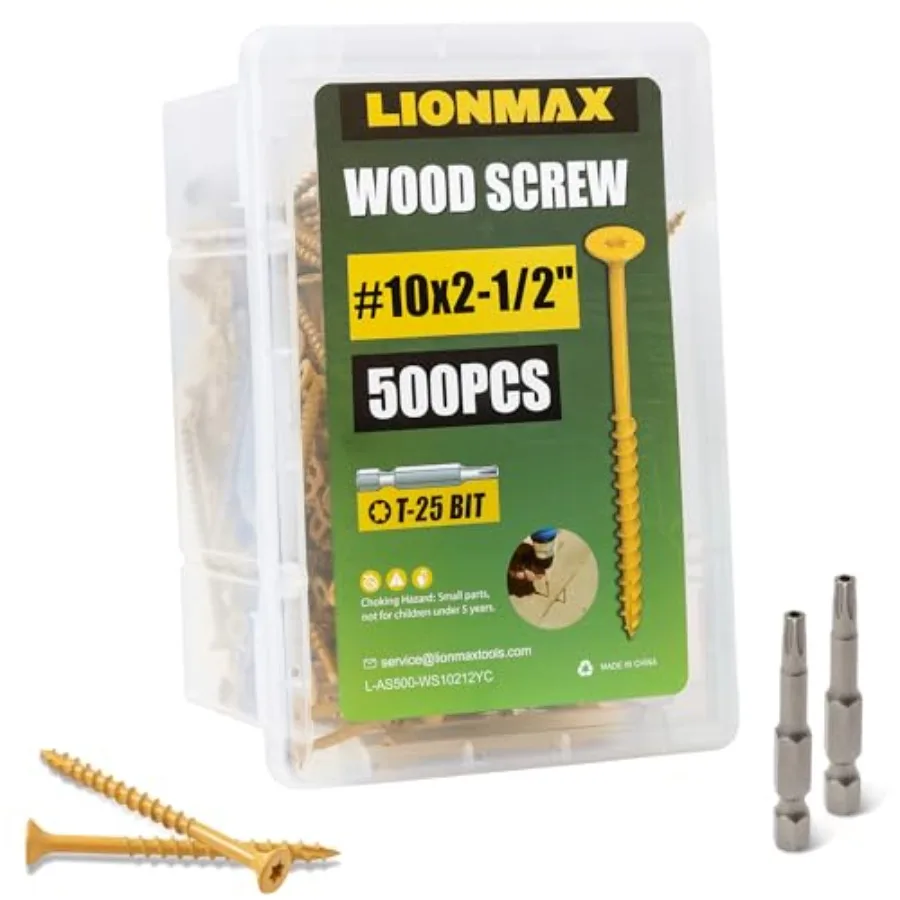 Deck Screws 2-1/2 Inch, Wood Screws, 0 PCS, Rust Resist, Exterior Epoxy Coated, Outdoor Decking Screws, Torx/Star Drive Head De
Deck Screws 2-1/2 Inch, Wood Screws, 0 PCS, Rust Resist, Exterior Epoxy Coated, Outdoor Decking Screws, Torx/Star Drive Head De