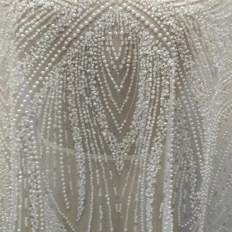 New Style Beaded Lace Sequined Fabric for Wedding Dresses DIY Clothing Accessories Netting Perfect for Garment Ornamentation
New Style Beaded Lace Sequined Fabric for Wedding Dresses DIY Clothing Accessories Netting Perfect for Garment Ornamentation