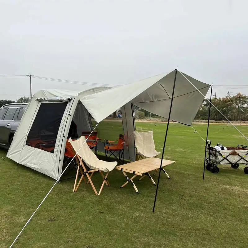 5-6 Person Outdoor Camping Tent Universal SUV Camping Tent Large Shade Space Lightweight Family Travel Party Shelter Tent
5-6 Person Outdoor Camping Tent Universal SUV Camping Tent Large Shade Space Lightweight Family Travel Party Shelter Tent