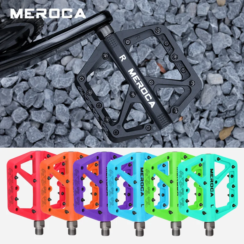 Педали MEROCA из нейлона для горных велосипедов с герметичными подшипниками, широкие платформенные педали, ультралегкие, синие, красные, фиолетовые, зеленые, оранжевые, розовые, для XC.
Педали MEROCA из нейлона для горных велосипедов с герметичными подшипниками, широкие платформенные педали, ультралегкие, синие, красные, фиолетовые, зеленые, оранжевые, розовые, для XC.