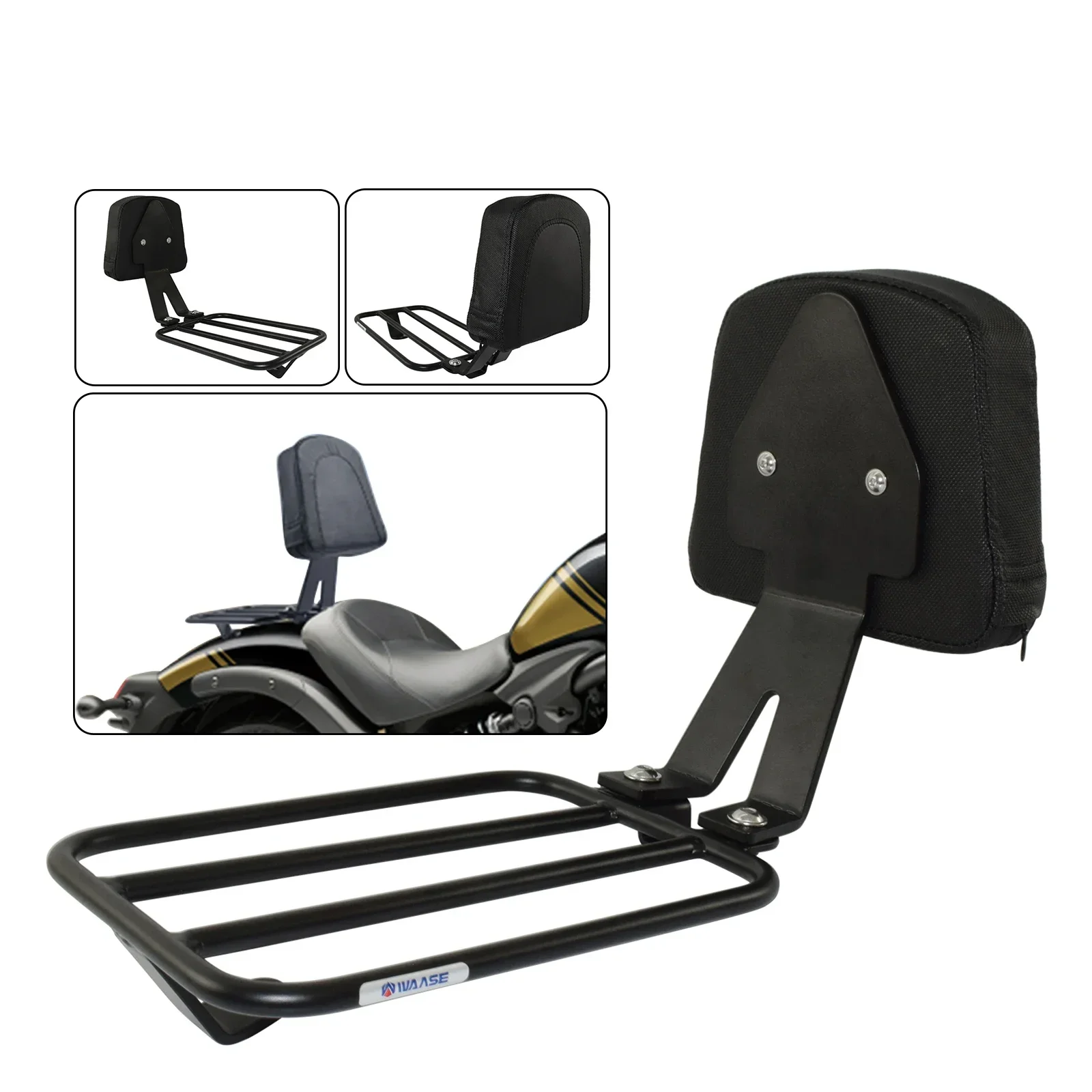 WAASE Sissy Bar Rider Back Rest Backrest Rear Luggage Rack Cushion Pad For Kawasaki Vulcan S 650 S650 VN650 EN650 2015-2023
WAASE Sissy Bar Rider Back Rest Backrest Rear Luggage Rack Cushion Pad For Kawasaki Vulcan S 650 S650 VN650 EN650 2015-2023