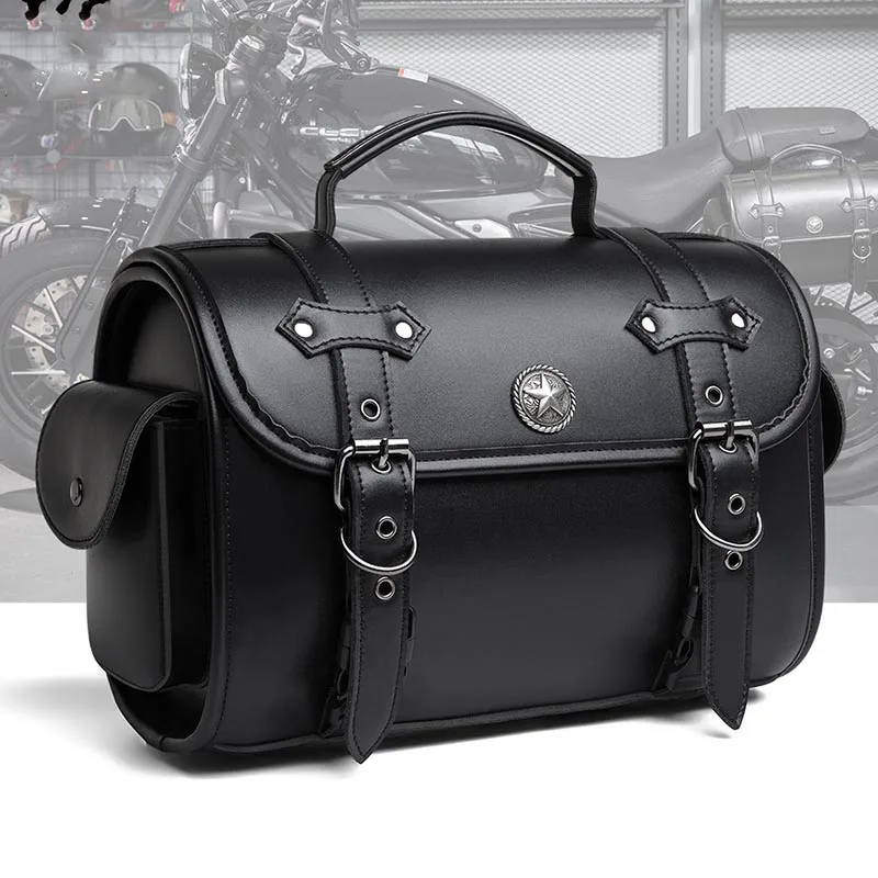Universal Retro Black Motorcycle SaddleBag Large Capacity Motorbike Side Bags Storage Tool Waterproof side bag For Harley
Universal Retro Black Motorcycle SaddleBag Large Capacity Motorbike Side Bags Storage Tool Waterproof side bag For Harley