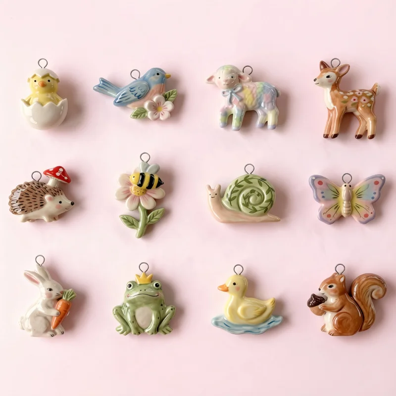 Cute Animal Pendant Hedgehog Bee Deer Frog Charm Handmade DIY Jewelry Making for Necklace Keychain Stainless Steel Accessories
Cute Animal Pendant Hedgehog Bee Deer Frog Charm Handmade DIY Jewelry Making for Necklace Keychain Stainless Steel Accessories