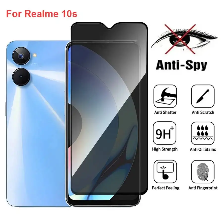 Realme 10S Anti Spy Privacy Tempered Glass Protector Compatible For Realme10s Full Cover Screen Prime Phone Film
Realme 10S Anti Spy Privacy Tempered Glass Protector Compatible For Realme10s Full Cover Screen Prime Phone Film