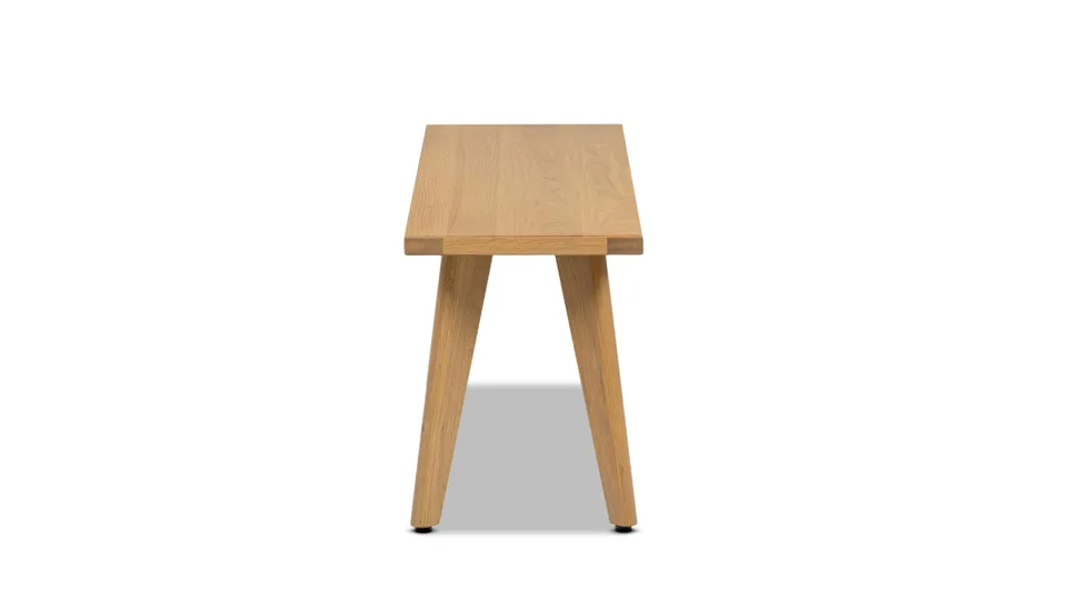 41.5" Solid Red Oak Wood Bench, Natural Brown
41.5" Solid Red Oak Wood Bench, Natural Brown
