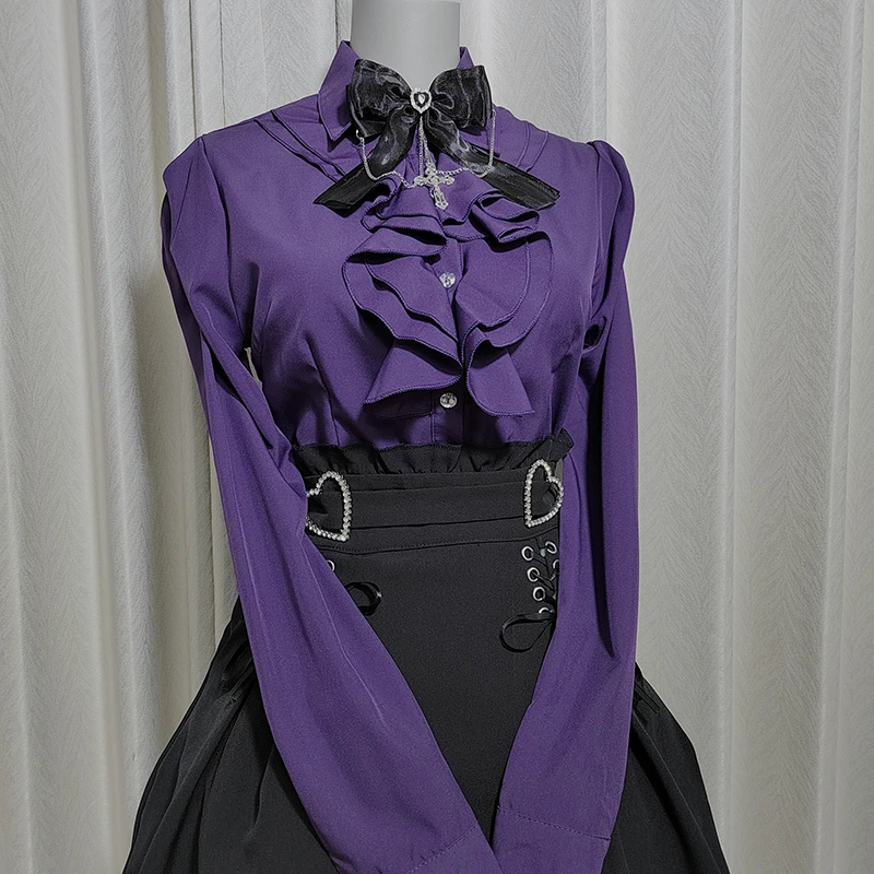 2025 Новая женская рубашка Kawaii Jirai Kei Lolita Y2K, милая рубашка в японском стиле, элегантный милый топ с длинными рукавами, повседневная эстетичная рубашка
2025 Новая женская рубашка Kawaii Jirai Kei Lolita Y2K, милая рубашка в японском стиле, элегантный милый топ с длинными рукавами, повседневная эстетичная рубашка