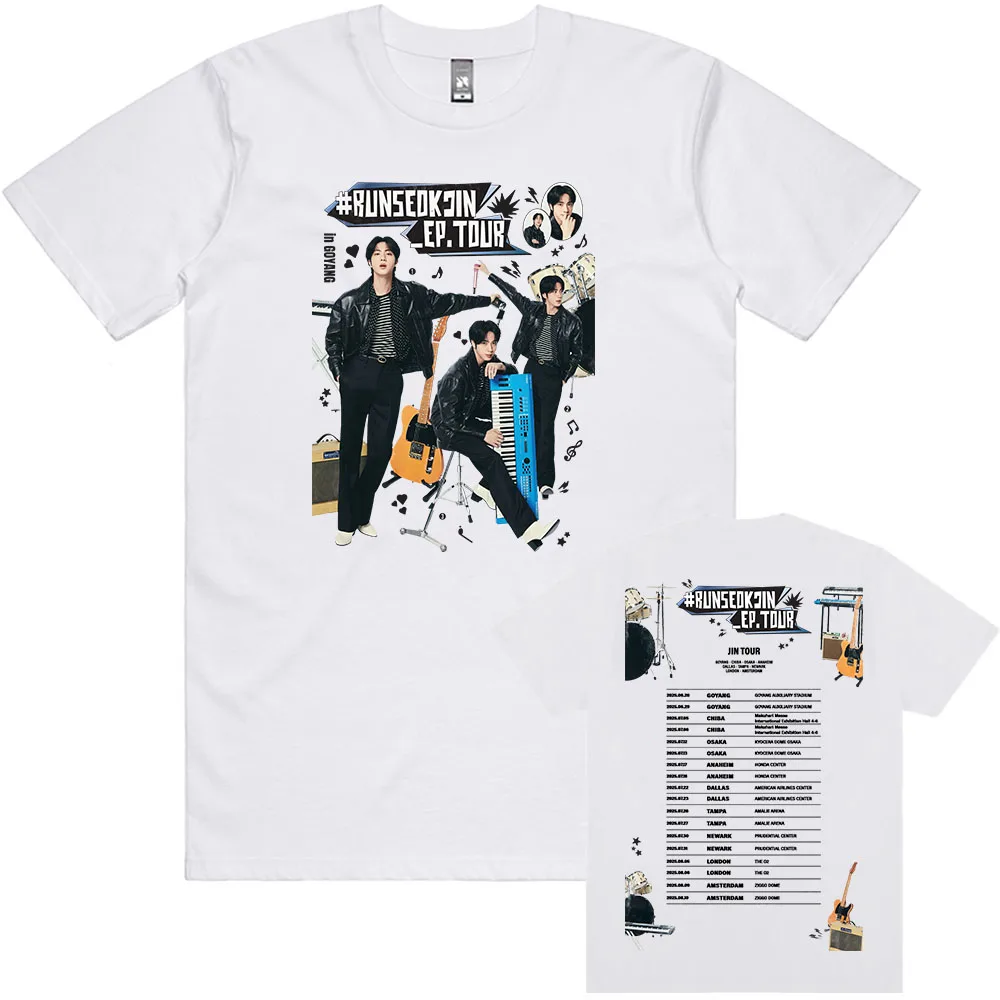 RUNSEOKJIN EP TOUR 2025 T-shirt Jin Korean Boys Band Member Print Tshirts Summer Korea Fashion Graphic T Shirt Cotton Men Tees
RUNSEOKJIN EP TOUR 2025 T-shirt Jin Korean Boys Band Member Print Tshirts Summer Korea Fashion Graphic T Shirt Cotton Men Tees