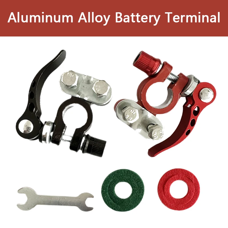 2Pcs Aluminum Alloy 2Pcs Battery Terminal High Quality Auto Parts Battery Top Joint Spot Tool Battery Clip Battery Clip Pincers
2Pcs Aluminum Alloy 2Pcs Battery Terminal High Quality Auto Parts Battery Top Joint Spot Tool Battery Clip Battery Clip Pincers