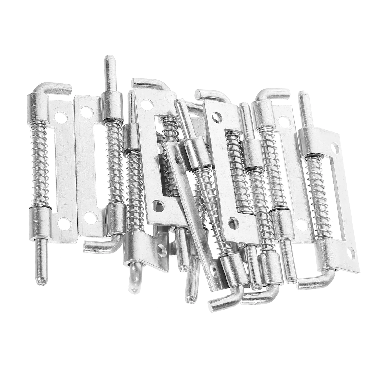 10pcs Spring Bolt Latch Trailer Door Lock Galvanized Iron Sturdy Spring Latch For Garage Cabinet Use
10pcs Spring Bolt Latch Trailer Door Lock Galvanized Iron Sturdy Spring Latch For Garage Cabinet Use