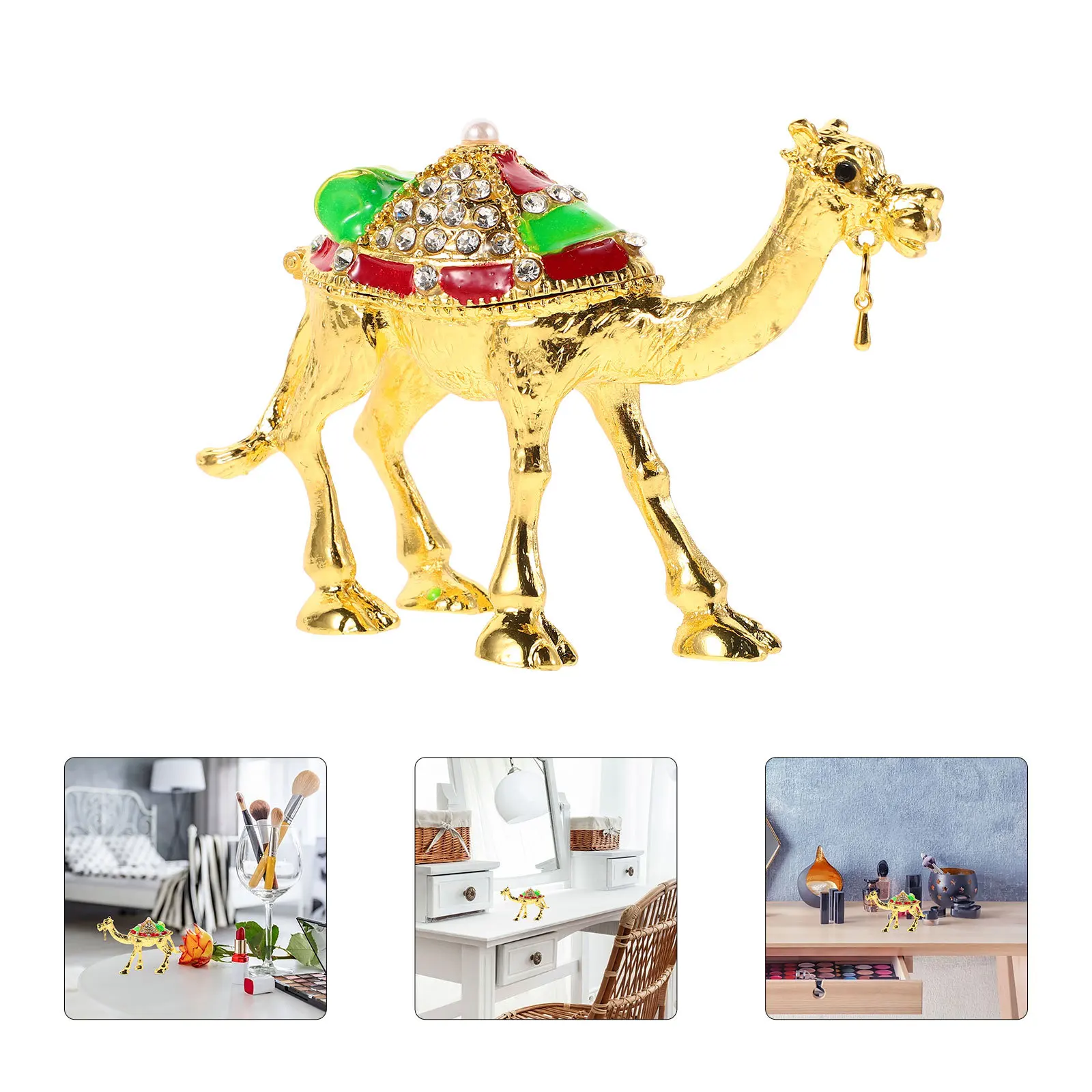 Creative Camel Jewelry Box Metal Hinged Trinket Organizer Mini Ring Necklace Holder Home Decor Camel Toy
Creative Camel Jewelry Box Metal Hinged Trinket Organizer Mini Ring Necklace Holder Home Decor Camel Toy