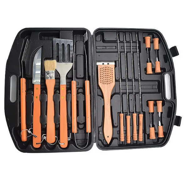 Outdoor, Barbecue Tool Combination Set, Stainless Steel Wooden Handle Portable Suitcase Bbq18-piece Baking Utensil
Outdoor, Barbecue Tool Combination Set, Stainless Steel Wooden Handle Portable Suitcase Bbq18-piece Baking Utensil
