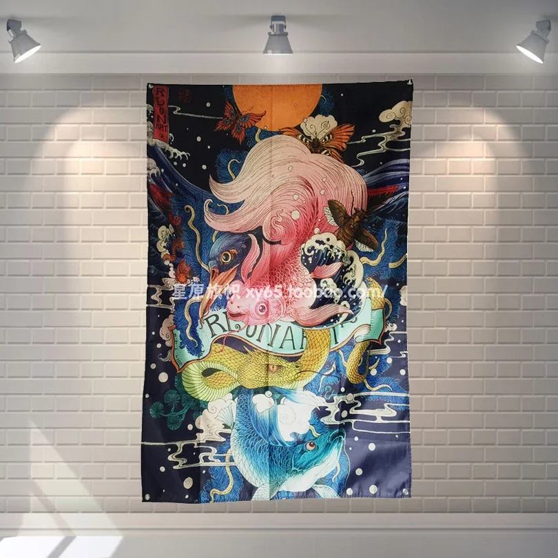 Japanese Ukiyo-e Tattoo Large music festival Party background decoration poster banner hanging painting cloth art 56X36 inches
Japanese Ukiyo-e Tattoo Large music festival Party background decoration poster banner hanging painting cloth art 56X36 inches