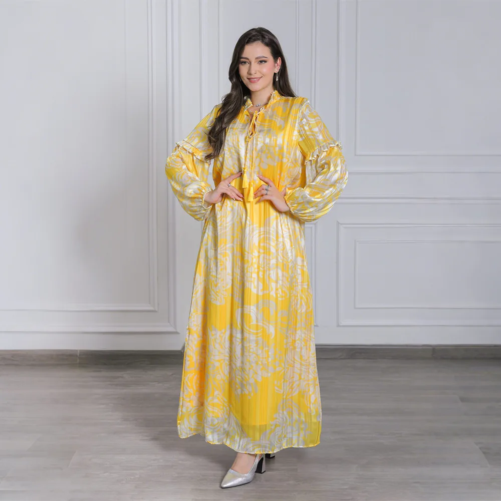Xqy500499 New Yellow Printed Loose Slimming Elegant Dress 2026 Muslim Long Dress Robe Abaya Ramadan Dubai Luxury Islam Elegant
Xqy500499 New Yellow Printed Loose Slimming Elegant Dress 2026 Muslim Long Dress Robe Abaya Ramadan Dubai Luxury Islam Elegant