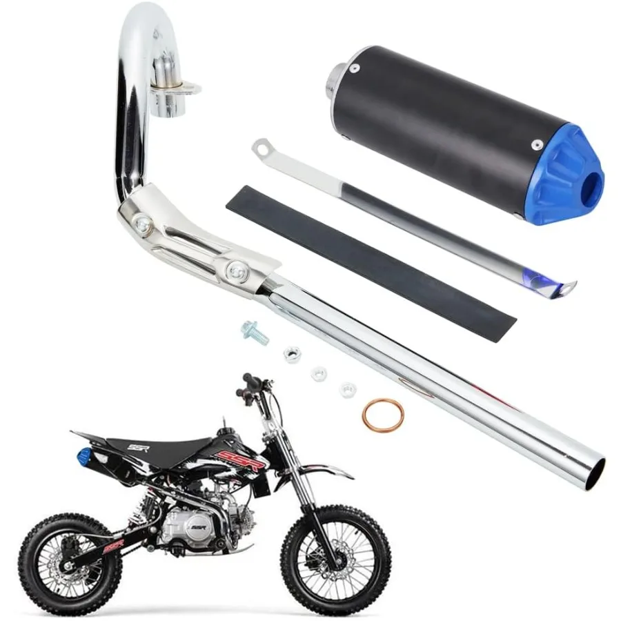 Exhaust Muffler Silencer Pipe 28mm for 90cc 110cc 125cc Dirt Pit Bike CRF50 SSR Baja Coolster Piranha Pister Pro Taotao 125cc T
Exhaust Muffler Silencer Pipe 28mm for 90cc 110cc 125cc Dirt Pit Bike CRF50 SSR Baja Coolster Piranha Pister Pro Taotao 125cc T