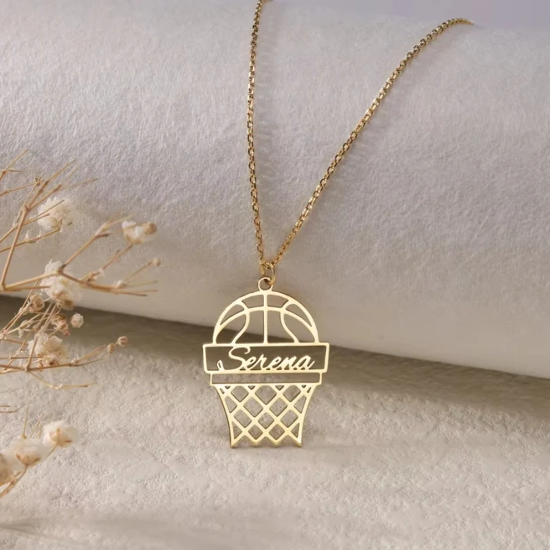 Customized Sports Basketball Pattern Name Pendant Stainless Steel Necklace for Women Men Jewelry Gifts Nameplate Jewelry Gift
Customized Sports Basketball Pattern Name Pendant Stainless Steel Necklace for Women Men Jewelry Gifts Nameplate Jewelry Gift