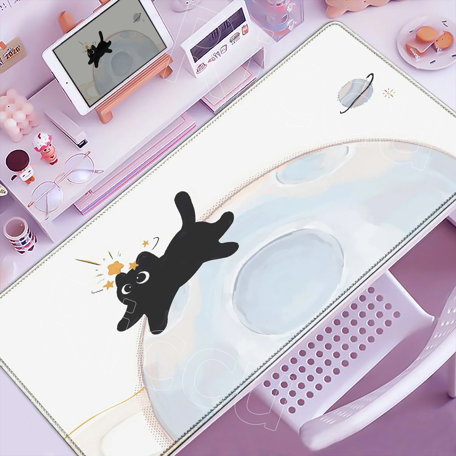 HD Cute Cartoon Black Cat Desk Mat Gamer Mousepads XXL Office Mouse Pad Grey Desk Pads Large Gaming Mousepad Mouse Mats Computer
HD Cute Cartoon Black Cat Desk Mat Gamer Mousepads XXL Office Mouse Pad Grey Desk Pads Large Gaming Mousepad Mouse Mats Computer