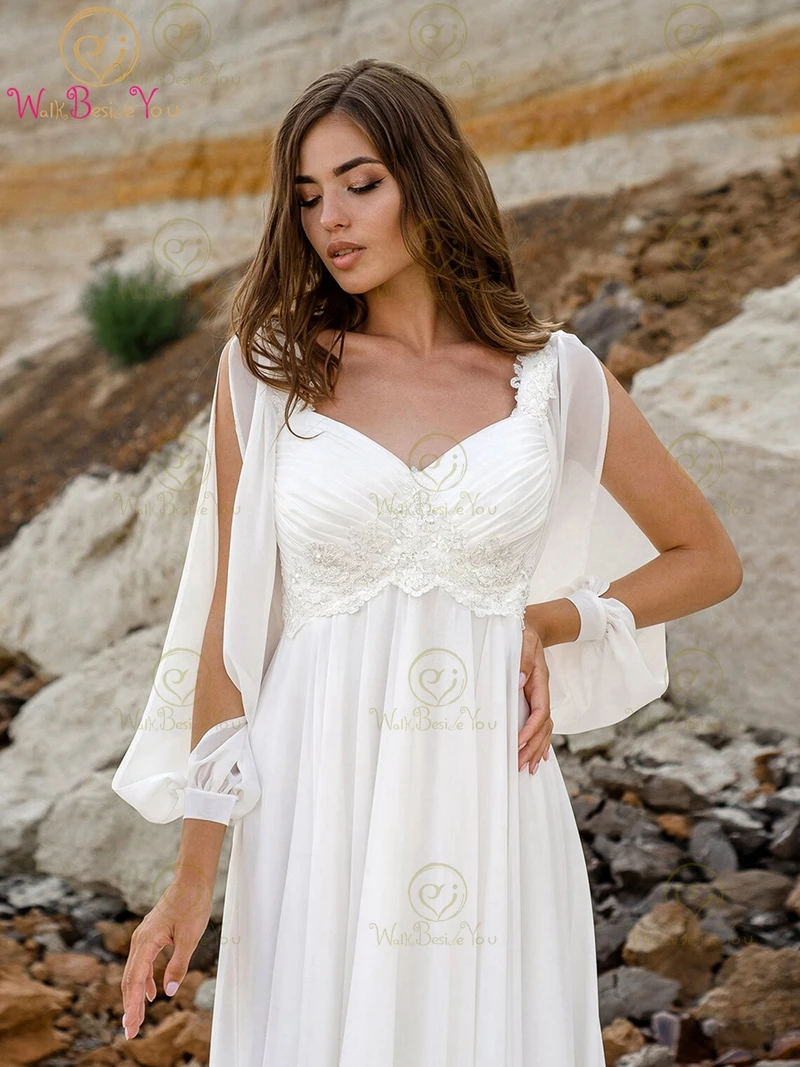 2024 Wedding Dress Pregnant Maternity Chiffon Slit Long Sleeves Maternity Bridal Gowns Pleats Lace Appliques Beaded Beach Bride
2024 Wedding Dress Pregnant Maternity Chiffon Slit Long Sleeves Maternity Bridal Gowns Pleats Lace Appliques Beaded Beach Bride