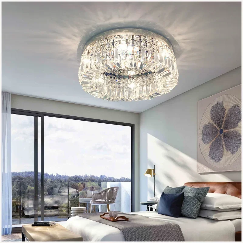 Nordic Luxury Crystal Ceiling Lights Gold Chrome LED Ceiling Lamps for Living Room Bedroom Hotel Hall Indoor Decor Fixture
Nordic Luxury Crystal Ceiling Lights Gold Chrome LED Ceiling Lamps for Living Room Bedroom Hotel Hall Indoor Decor Fixture