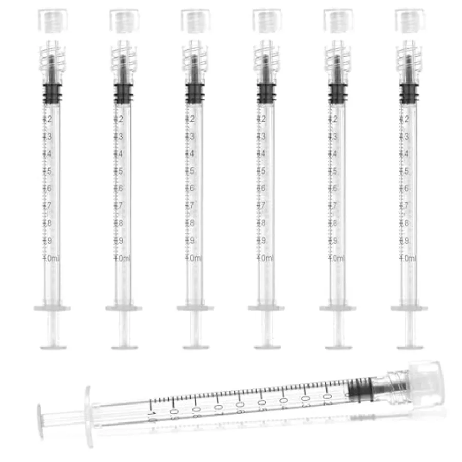 Syringes Without Needle, 20Pack Plastic Syringe With Cap for Liquid, Measuring, Ink Refilling, Oil, Liquids Glue Applicator, In
Syringes Without Needle, 20Pack Plastic Syringe With Cap for Liquid, Measuring, Ink Refilling, Oil, Liquids Glue Applicator, In