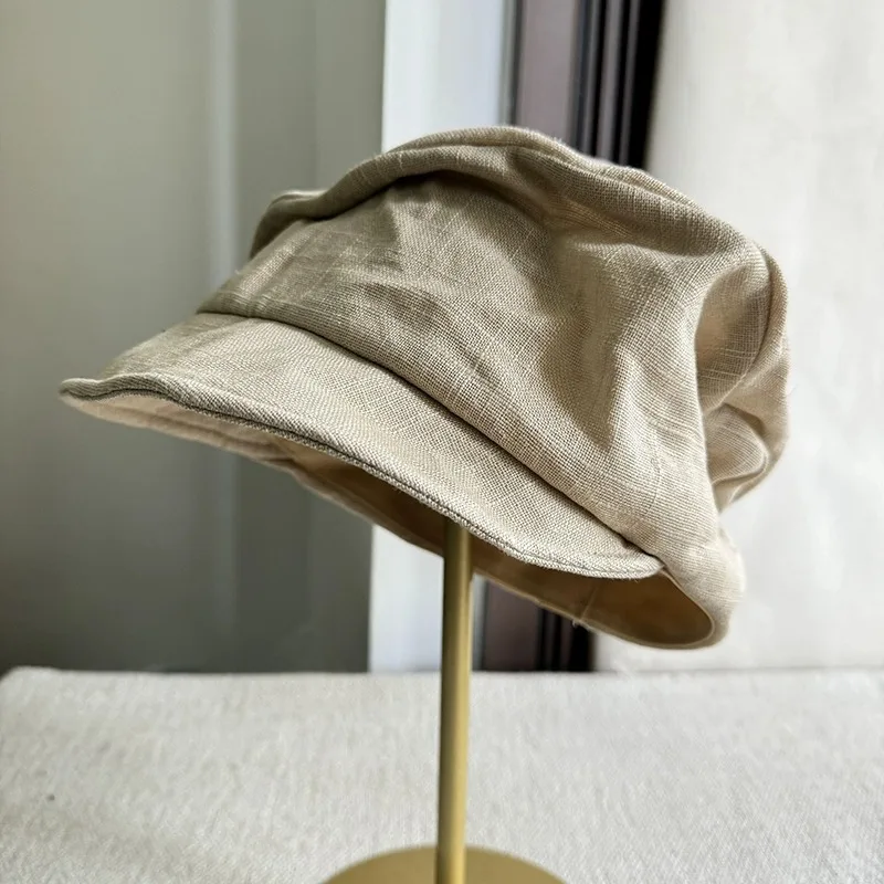 New Trendy Linen Octagonal Hat Women's Spring Summer Elegant Travel Retro Newsboy Cap Fashionable Commute Sunshade Simple Caps
New Trendy Linen Octagonal Hat Women's Spring Summer Elegant Travel Retro Newsboy Cap Fashionable Commute Sunshade Simple Caps