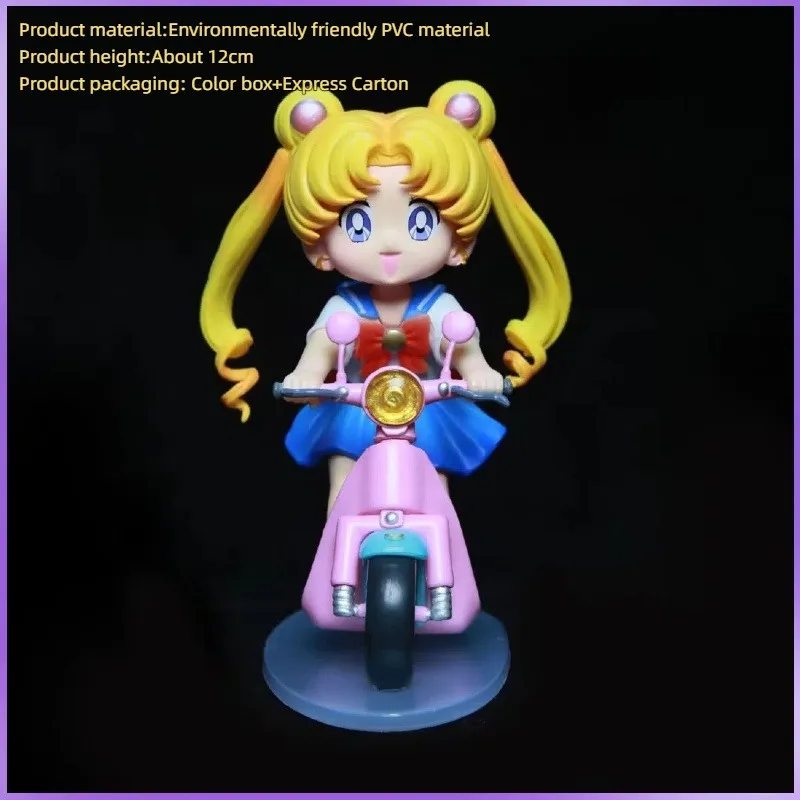 Sailor Moon 12cm Anime Figure Little Motorcycle Moon Hare Figure Pvc GK Statue Figurine Model Doll Collection Children Toys Gift
Sailor Moon 12cm Anime Figure Little Motorcycle Moon Hare Figure Pvc GK Statue Figurine Model Doll Collection Children Toys Gift