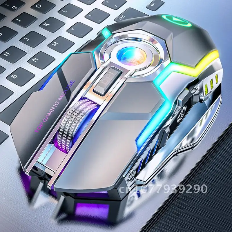 Gaming Mouse Rechargeable Wireless Mouse Silent 1600 DPI Ergonomic RGB LED Backlit 2.4G USB Receiver Mouse For Laptop Computer
Gaming Mouse Rechargeable Wireless Mouse Silent 1600 DPI Ergonomic RGB LED Backlit 2.4G USB Receiver Mouse For Laptop Computer